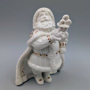 Vintage Lenox China Jewels Santa Toy Shop Figurine - Made in USA
